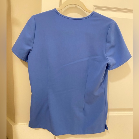 Casma Three-Pocket Scrub Top in Ceil Blue - Picture 8 of 10